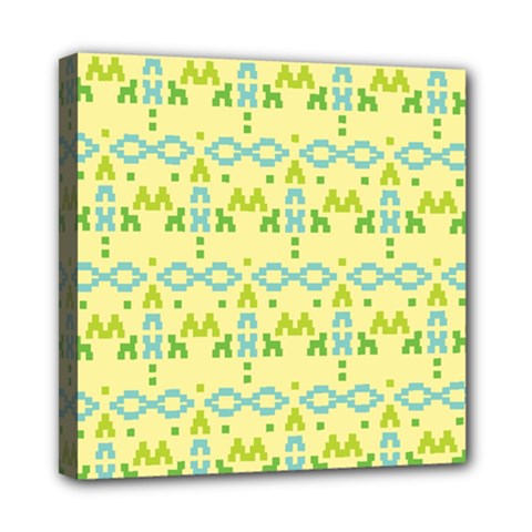 Simple Tribal Pattern Mini Canvas 8  X 8  by berwies