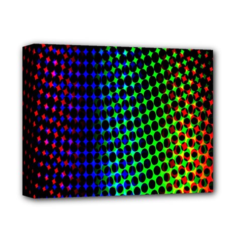 Digitally Created Halftone Dots Abstract Deluxe Canvas 14  X 11  by Nexatart