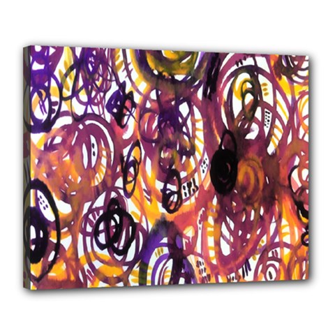 Autumnn Rainbow Canvas 20  X 16  by Mariart