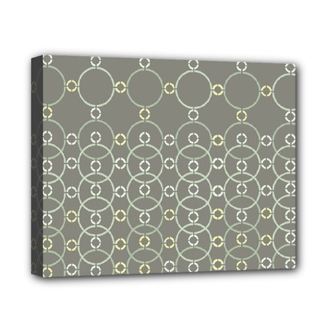 Circles Grey Polka Canvas 10  X 8  by Mariart