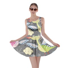 Dragonfly Animals Dragom Monster Fair Cloud Circle Polka Skater Dress by Mariart