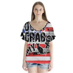 Dont Grab My Flutter Sleeve Top by Valentinaart