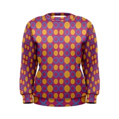 Colorful Geometric Polka Print Women s Sweatshirt by dflcprintsclothing