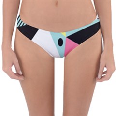 Geometric Polka Triangle Dots Line Reversible Hipster Bikini Bottoms by Mariart