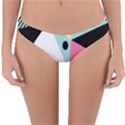 Geometric Polka Triangle Dots Line Reversible Hipster Bikini Bottoms View1