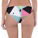 Geometric Polka Triangle Dots Line Reversible Hipster Bikini Bottoms View4