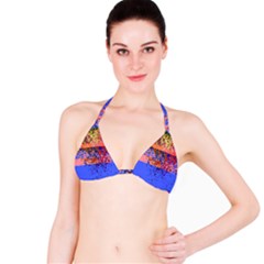 Glitchdrips Shadow Color Fire Bikini Top by Mariart