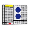 Watermark Circle Polka Dots Black Red Yellow Plaid Canvas 16  x 12  View1