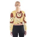 Happy Cartoon Baby Lion Cropped Sweatshirt View2
