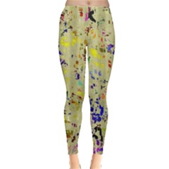Paint Strokes On A Wood Background                    Leggings by LalyLauraFLM
