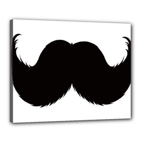 Mustache Owl Hair Black Man Canvas 20  X 16  by Mariart