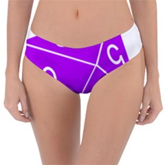 Number Purple Reversible Classic Bikini Bottoms by Mariart