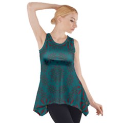 Stars Of Golden Metal Side Drop Tank Tunic by pepitasart