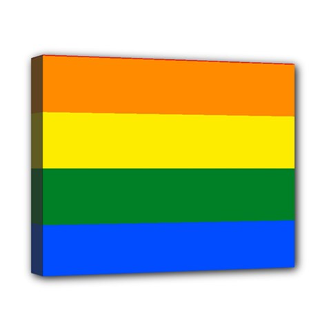 Pride Rainbow Flag Canvas 10  X 8  by Valentinaart