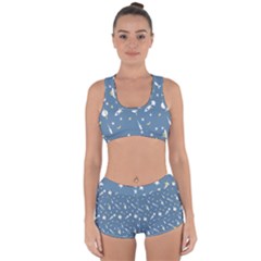 Space Rockets Pattern Racerback Boyleg Bikini Set by BangZart