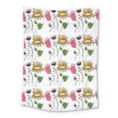 Handmade Pattern With Crazy Flowers Medium Tapestry by BangZart