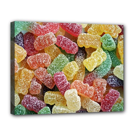 Jelly Beans Candy Sour Sweet Canvas 14  X 11  by BangZart