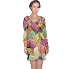 Jelly Beans Candy Sour Sweet Long Sleeve Nightdress by BangZart