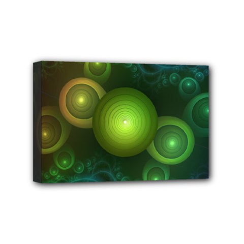Retrotacular Rainbow Dots In A Fractal Microscope Mini Canvas 6  X 4  by jayaprime