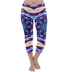 Mandala Art Design Pattern Capri Winter Leggings  by BangZart