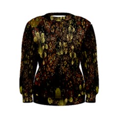 Wallpaper With Fractal Small Flowers Women s Sweatshirt by BangZart