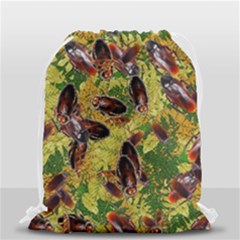 Cockroaches Drawstring Bag (small) by SuperPatterns