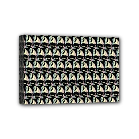 Colorful Pop Art Monkey Pattern Mini Canvas 6  X 4  by paulaoliveiradesign