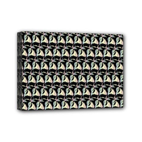 Colorful Pop Art Monkey Pattern Mini Canvas 7  X 5  by paulaoliveiradesign