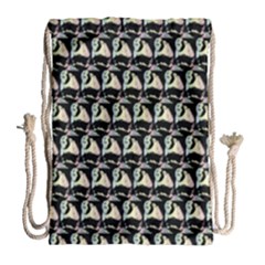 Colorful Pop Art Monkey Pattern Drawstring Bag (large) by paulaoliveiradesign