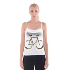 Elegant Gold Look Bicycle Cycling  Spaghetti Strap Top by yoursparklingshop