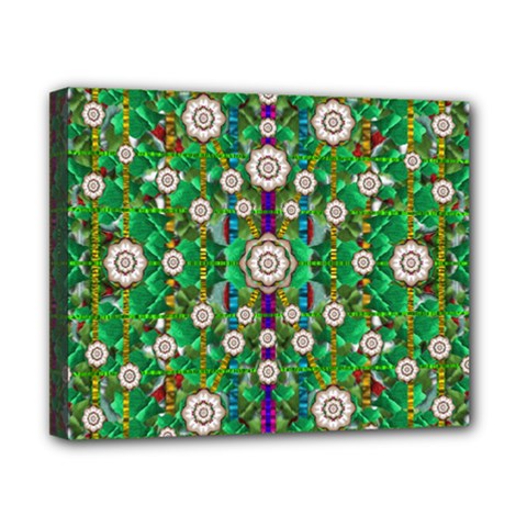 Pearl Flowers In The Glowing Forest Canvas 10  X 8  by pepitasart