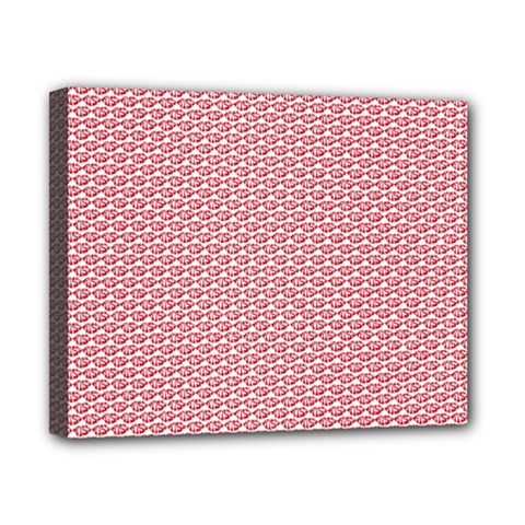 Kisspattern 01 Canvas 10  X 8  by paulaoliveiradesign