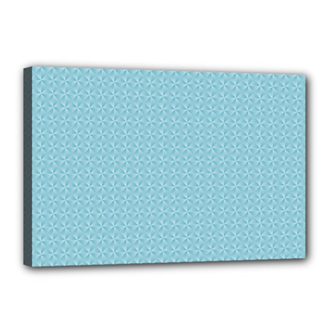 Blue Pattern Canvas 18  X 12  by paulaoliveiradesign
