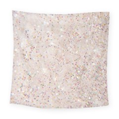White Sparkle Glitter Pattern Square Tapestry (large) by paulaoliveiradesign