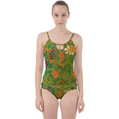 Art Batik The Traditional Fabric Cut Out Top Tankini Set by BangZart