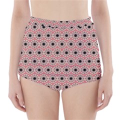 Black Stars Pattern High-waisted Bikini Bottoms by linceazul