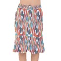 Colorful Geometric Abstract Mermaid Skirt View1