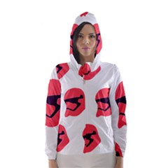 Stormtroper Pattern  Hooded Wind Breaker (women) by paulaoliveiradesign