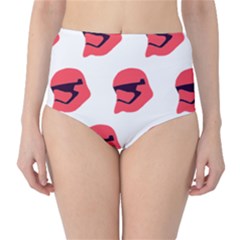 Stormtroper Pattern  High-waist Bikini Bottoms by paulaoliveiradesign