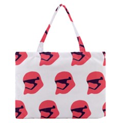 Stormtroper Pattern  Medium Zipper Tote Bag by paulaoliveiradesign