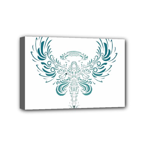 Angel Tribal Art Mini Canvas 6  X 4  by BangZart
