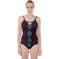 Wool Texture With Great Pattern Cut Out Top Tankini Set by BangZart