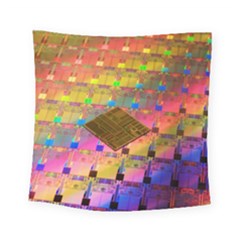 Technology Circuit Pentium Die Square Tapestry (small) by BangZart