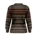 Stripy Knitted Wool Fabric Texture Women s Sweatshirt View2