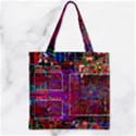 Technology Circuit Board Layout Pattern Zipper Grocery Tote Bag View1