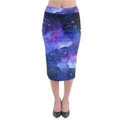 Galaxy Midi Pencil Skirt by Kathrinlegg