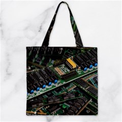 Computer Ram Tech Zipper Grocery Tote Bag by BangZart