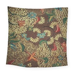 Colorful The Beautiful Of Art Indonesian Batik Pattern Square Tapestry (large) by BangZart