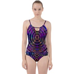 Color In The Round Cut Out Top Tankini Set by BangZart