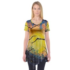 Soul Offering Short Sleeve Tunic  by Dimkad